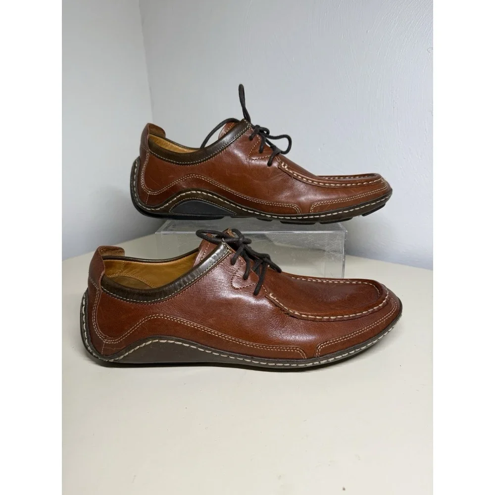 Cole Haan Mens NikeAir G Series Sz 10 M 5042176 Brown Leather Loafer Shoes